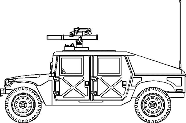 M1045 M1045A1 M1045A2 HMMWV Humvee anti-tank missile Tow carrier vehicle technical data sheet specifications information description intelligence identification pictures photos images video US Army United States American AM General defence industry military technology