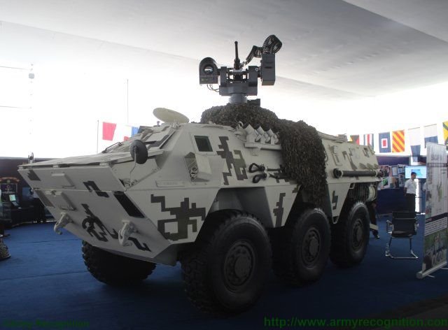 Peru unveils upgraded variant of the BMR 600 APC fitted with Guardian remote weapon statio 640 001