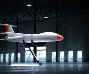 The reusable MQM-170C target drone will provide the CSG-4 with a cost-effective, long-endurance UAV to realistically simulate airborne threats, support complex naval training exercises, and measure accurate data for performance reviews. (Picture source: Griffon Aerospace)