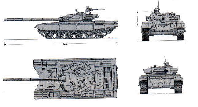 T-72A T-72 A main battle tank technical data sheet specifications information description pictures photos images identification intelligence Russia Russian army defence industry 