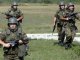 Bosnian soldiers take part in an exercise at a military camp in Manjaca