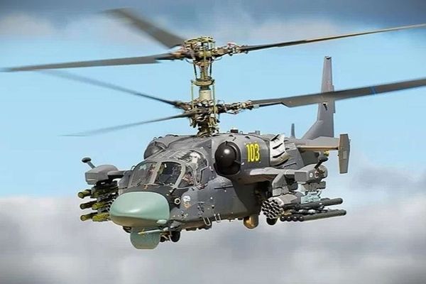 Russia has adapted the Ka-52 attack helicopter for counter-drone operations, employing modified Vikhr guided missiles with non-contact target sensors to intercept unmanned aerial threats in combat (Picture Source: Wikimedia)