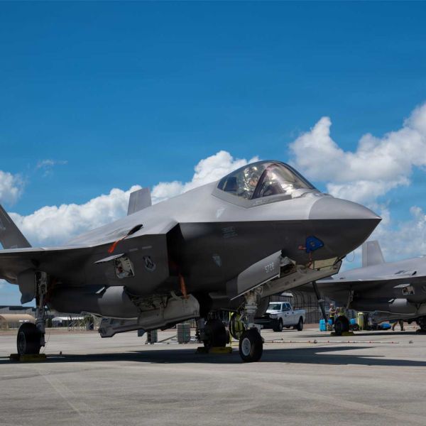 U.S. F-35 Lightning II on the ground as the Pentagon expands sustainment capacity to improve readiness and support dispersed operations from land bases and maritime sites.