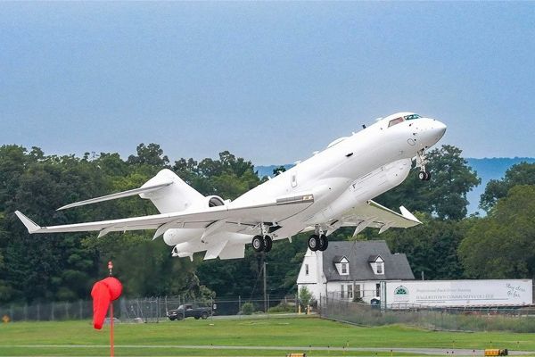 The U.S. Army’s HADES intelligence aircraft, based on the Bombardier Global 6500 business jet, is designed to provide deep battlefield sensing with greater range, endurance and operating altitude than retired turboprop reconnaissance aircraft. (Picture source: U.S. Army)