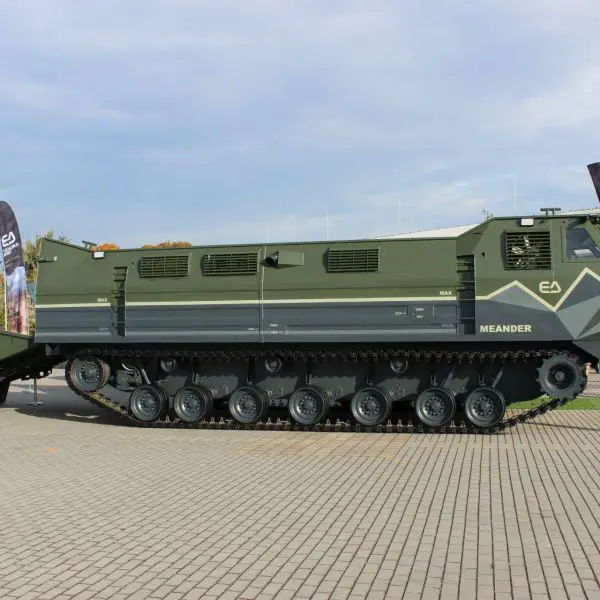 Excalibur Army has unveiled the Meander, a new Czech amphibious tracked vehicle designed to carry troops, equipment and military vehicles across difficult terrain and water obstacles (Picture Source: Army Recognition Group)