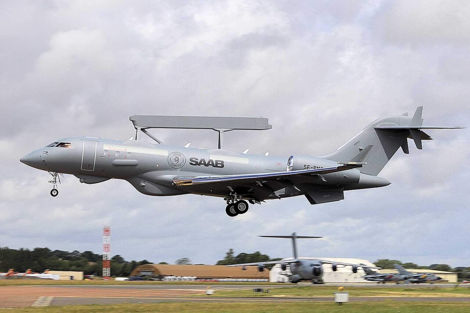 Saab GlobalEye is a next-generation Airborne Early Warning and Control (AEW&C) aircraft that combines long-range air, maritime, and ground surveillance with real-time command-and-control capabilities, enabling detection of threats at distances exceeding 650 km.