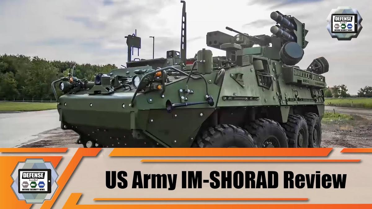 IM-SHORAD mobile air defense system on Stryker A1 armored vehicle ...