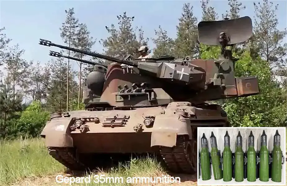 Germany increases the delivery of 35mm Gepard Anti-Aircraft Ammunition