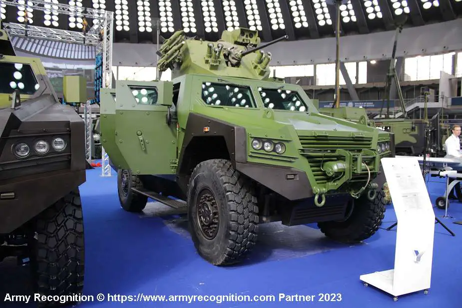 Partner 2023: Yugoimport displays Milosh 2 4x4 tactical armored vehicle ...