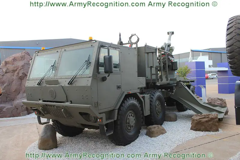 Condor T5-45 52 155mm truck mounted gun howitzer Denel land systems South African defence industry 640
