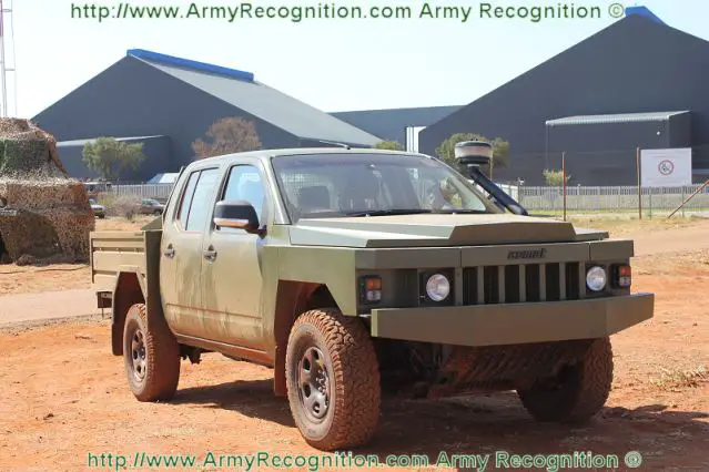 During the live demonstration of AAD 2012, Africa Aerospace and Defence exhibition in South Africa, the French Company ACMAT presents its light tactical vehicle ALTV, the the first military pick-up produced in France and dedicated to tactical missions.