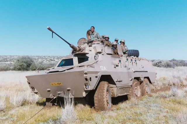 Ratel 20 armoured infantry fighting vehicle 20mm cannon turret South Africa African army military equipment 640 001