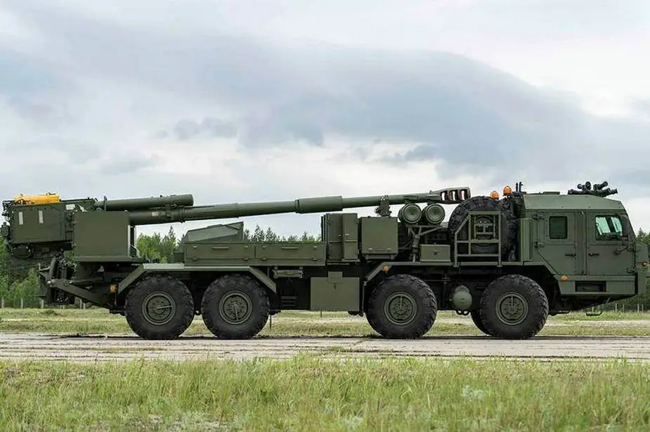 Malva 152mm Russia most modern 8x8 self propelled howitzers analysis 925 001