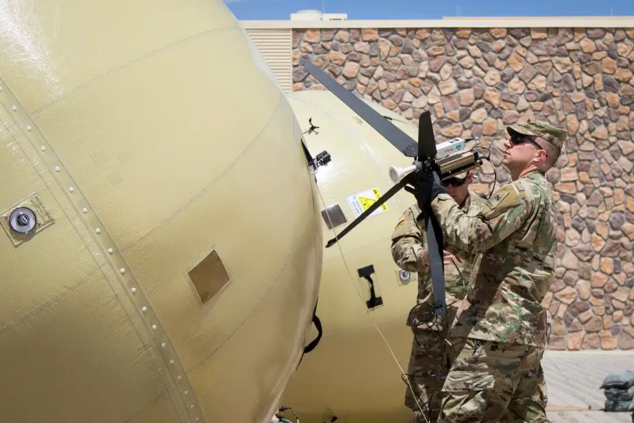 U.S. Army trains on inflatable satellite communications system