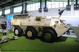 SM4 120mm wheeled 6x6 self propelled mortar carrier NORINCO China Chinese defense industry right side view 001