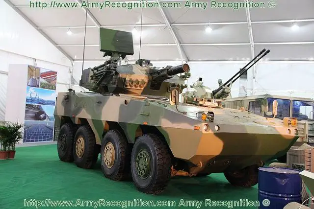 At AirShow China 2012, the International Aviation, Aerospace and defence exhibition, China South Industries Group Corporation unveils a new wheeled 30mm self-propelled anti-aircraft gun system (SPAAGS). AirShow China is one of the most important defence event in Asia where all the Chinese defence industries present latest military technologies and innovations.