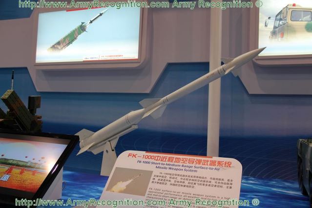 The FK-1000 is armed with twelve KS-1000 surface-to-air missiles launchers. The KS-1000 is a new ground-to-air missile designed and developed by the Chinese Company CASIC.
