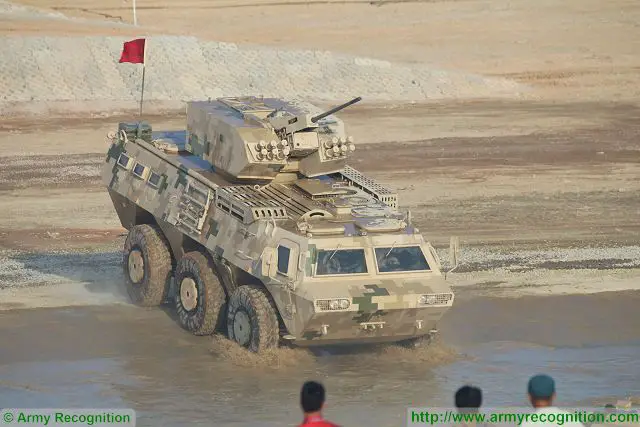 CS/VN9 6x6 armoured personnel carrier at Zhuhai AirShow China 2016 ground mobility demonstration 