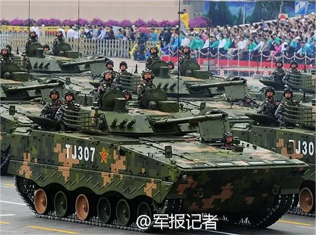 The ZBD-04A is an improved version of the ZBD-04 armoured infantry fighting vehicle which was showed for the first time during the he military parade in Beijing for the 60th anniversary of the People's Republic of China , the 01 October 2009. The ZBD-04A uses a new chassis wider than the previous version. 