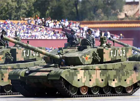 Type 99A A2 ZTZ 99A main battle tank China Chinese army defense industry left side view 002