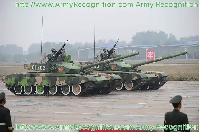 ZTZ99 Type 99 WZ123 main battle tank technical data sheet information description intelligence pictures photos images China Chinese army identification heavy tracked armoured vehicle