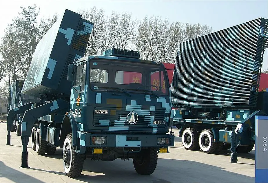 Type 305A 3D acquisition radar for HQ 9 air defense missile China Chinese army defense industry 925 001