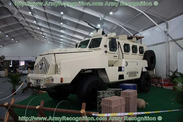 At the International Aviation - Aerospace and Defence Exhibition AirShow China 2012, Chinese defence industry presents for the first time the production vehicle of a new MRAP (Mine-Resistant Ambush Protected Vehicle), the CS/VP3. The vehicle is designed and developed by Poly Technologies. 