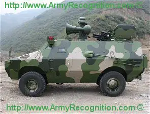 ZFB05G Broadcasting wheeled armoured vehicle technical data sheet information description intelligence pictures photos images China Chinese army identification Shaanxi Baoji Special Vehicles Manufacturing