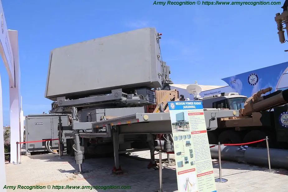 DefExpo 2018 New Indian made active phased array multifunction 4D radar 925 001