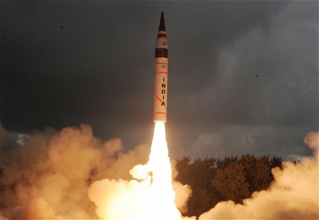 India’s Intercontinental surface to surface ballistic missile Agni 5 capable of delivering nuclear warhead with high precision, was successfully launched today, September 15, 2013, in a repeat of spectacular maiden launch last year."The launch window is between 6 and 9 am on Sunday. If the weather holds, it's all systems go. The final countdown has begun,'' said a DRDO scientist on Saturday evening. 