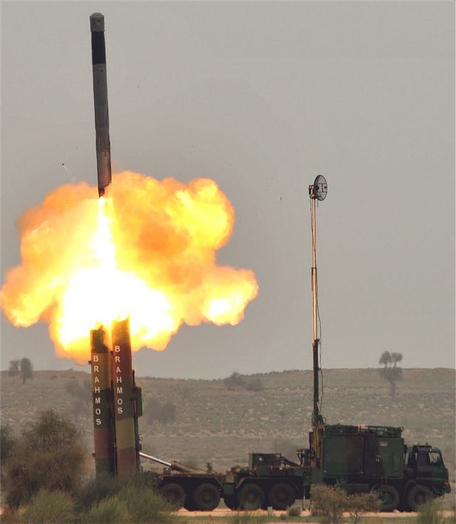 The Indian Army on Sunday, March 4, 2012, successfully test fired the 290-km range BrahMos supersonic cruise missile at the Pokharan range here to operationalise the second regiment of the weapon system in service.