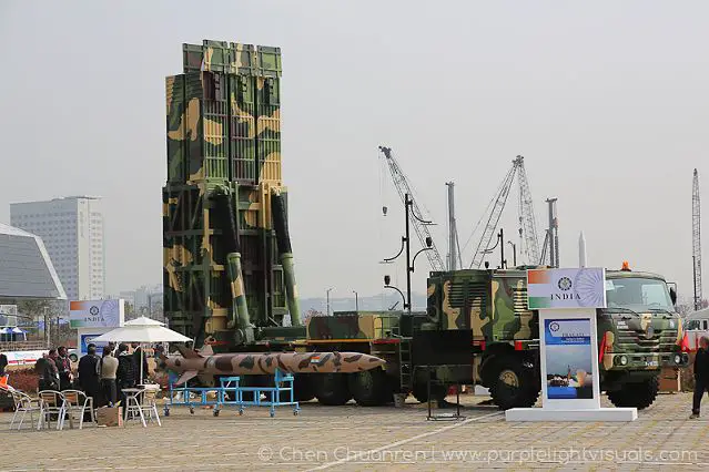 India is showcasing for the first time its newly developed "Pragati" tactical surface-to-surface missile at the International Aerospace and Defence Exhibition ADEX-2013. The missile, developed by the Defence Research and Development Organisation (DRDO), has a range of 60-170 km.