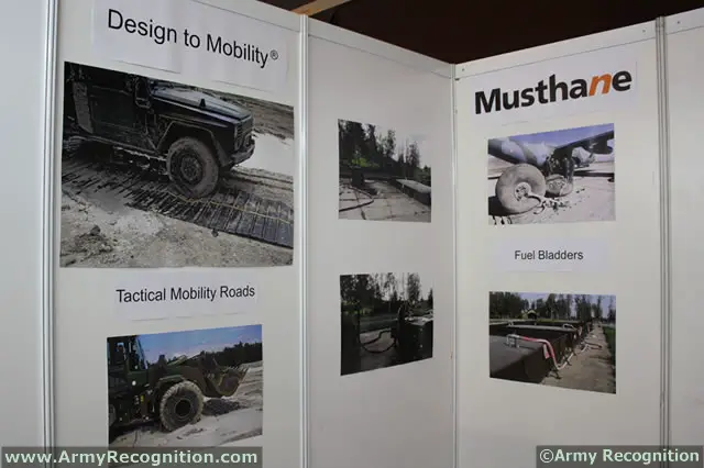 At the International Tri-Service defense Exhibition IndoDefence 2012, French company Musthane presented for the first time its MUSTmove Tactical Mobility Mats system: An innovative ground improvement system developped to increase the tactical mobility of armed forces and to assist aircraft recovery operations. 