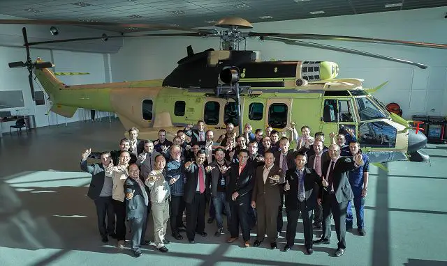 Airbus Helicopters has handed over the first of six EC725 rotorcraft acquired by Indonesia for combat search and rescue (CSAR) missions. Present at Airbus Helicopters’ Marignane, France facility to accept the aircraft included members of the Indonesian Ministry of Defence, the Indonesian Air Force, as well as PT Dirgantara Indonesia (PTDI). 