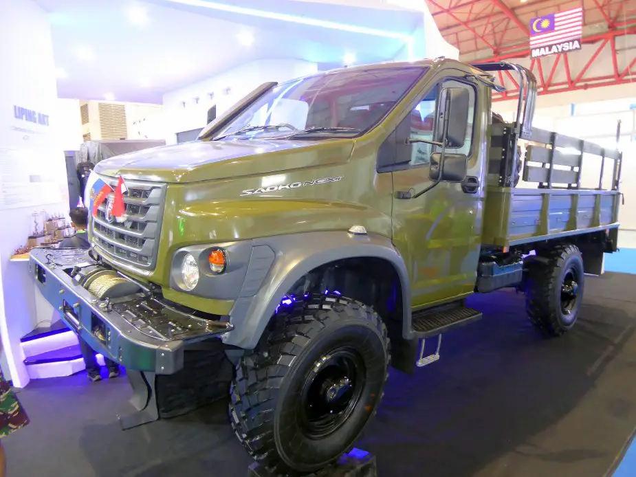 IndoDefence 2018 GAZ Ralika displays off road Sadko truck