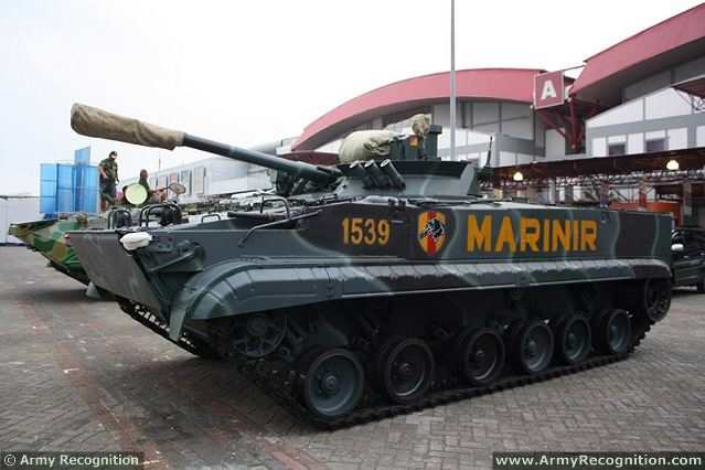 Russia will deliver 37 Russian-made armoured infantry fighting vehicles BMP-3F to the Indonsian armed forces. With this new vehicles, Indonesia has now a total of 54 vehicles in service with the Indonesian Navy Marine Corps.