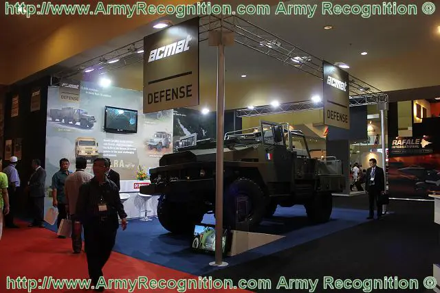 The new multi-role tactical vehicle VLRA TDN/TDE designed and manufactured by the French Company ACMAT is launched on the Asian market at DSA 2012, Defence Services Asia Exhibition. With its new design the VLRA TDN/TDE represents the future of light tactical vehicle in its category. 