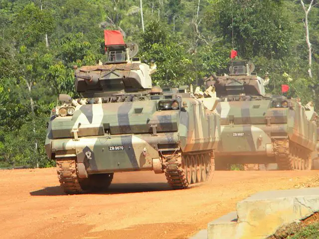 Armoured Personnel Carrier (APC Adnan) variants equipped with a one man turret armed with a 25mm Bushmaster cannon or two turret mounted 7.62mm machine guns and deployed during Ops Daulat were the main attraction at the Malaysian Armed Forces Open Day held at Felda Sahabat.