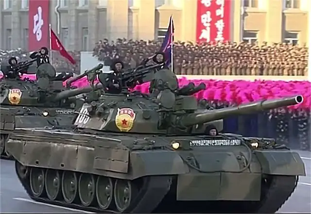 North Korea military parade 10 October 2015 armoured combat vehicles missiles artillery 026