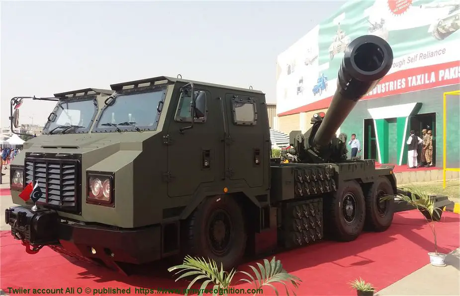 Pakistan shows interest to purchase Chinese SH15 155mm wheeled self propelled howitzer IDEAS 2018 Karachi 925 002