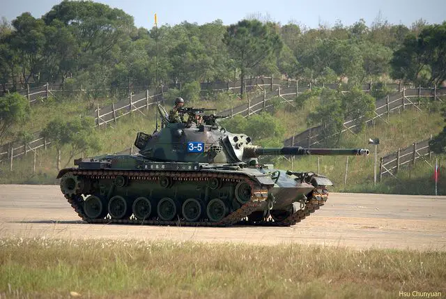 Taiwan is considering purchasing tanks used by the U.S. in Iraq and Afghanistan to update its aging fleet, the defense ministry and media said July 23. Taiwan remains wary of China despite a recent improvement in relations, and military experts say the self-ruled island would deploy tanks in the event of a land invasion by its powerful neighbor.