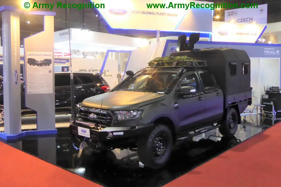 Defense Security Thailand 2019 Ford Global Fleet Sales showcases Everest Trapper and Ranger Light Utility Vehicles 2