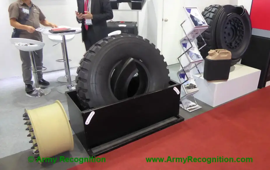 Defense Security Thailand 2019 Hutchinson promotes Tyre Saver Shield and Safetank 1