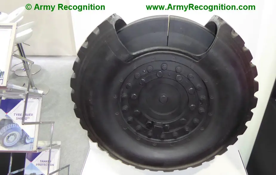 Defense Security Thailand 2019 Hutchinson promotes Tyre Saver Shield and Safetank 2