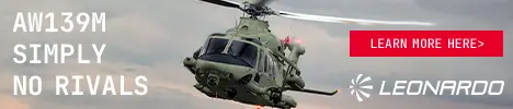 Leonardo AW139M helicopter