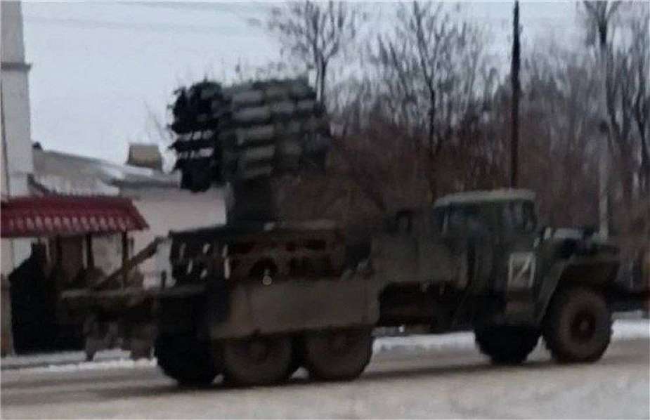 Russia Mounts Naval Rockets on Tanks Trucks to Compensate for Artillery Losses in Ukraine 925 002