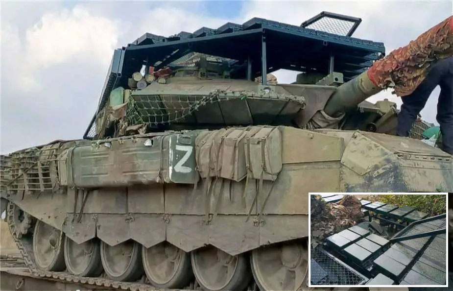 Russian T-90M Tanks in Ukraine Receive ERA Advanced Armor to Counter Drone  Threats, Ukraine - Russia conflict war 2022