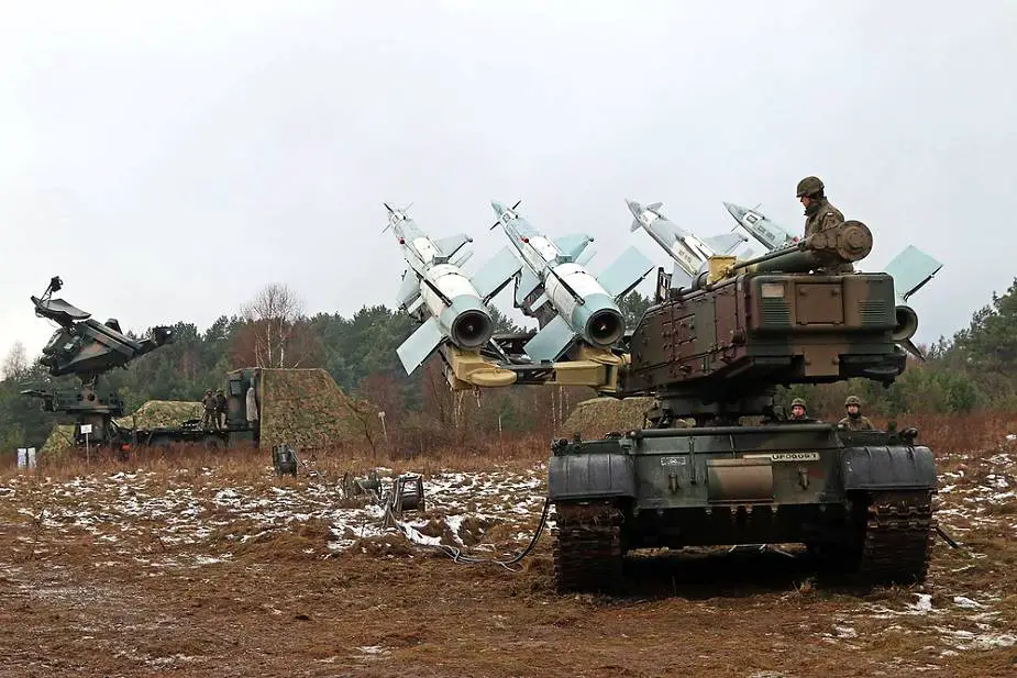 Ukrainian soldiers use Polish made W 125 SC modernized SA 3 air defense missile system 925 002