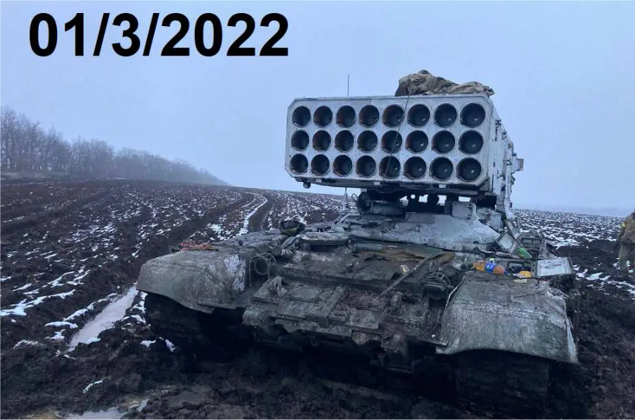 TOS 1A 220mm MLRS flamethrower Russia 925 001