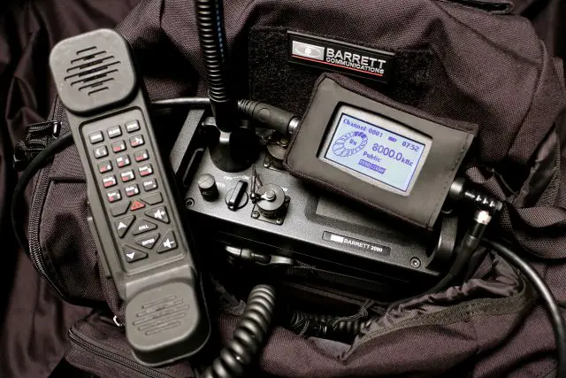 Barrett Communications 2090 HF manpack transceiver